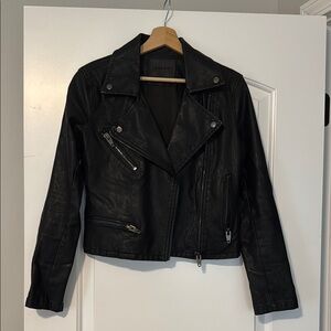 Blank NYC Black Leather Women's Jacket